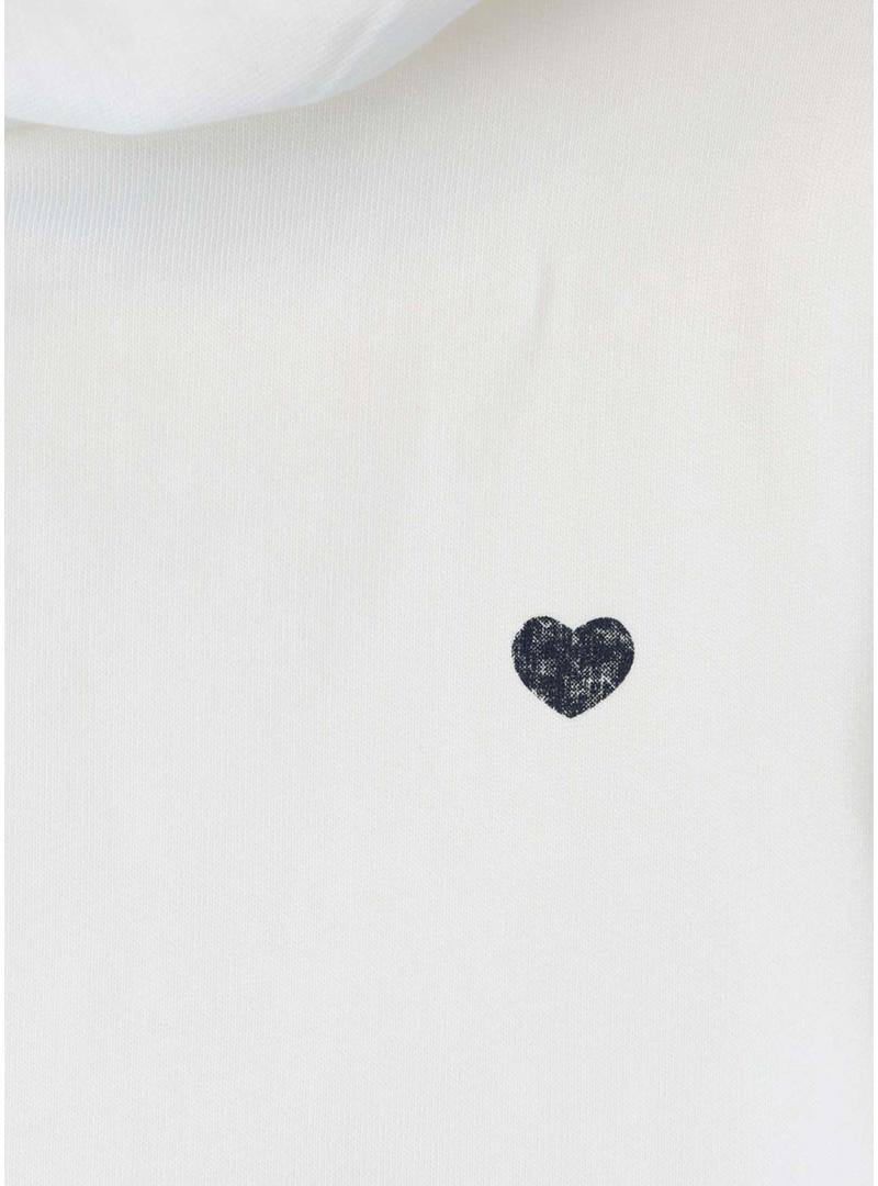 Moletom Pepe Jeans Anne branco para menina.