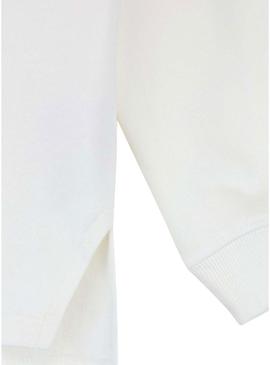 Moletom Pepe Jeans Anne branco para menina.