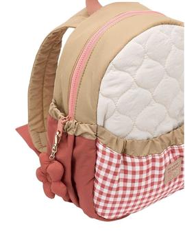 Mochila Mayoral acolchoada coral para menina