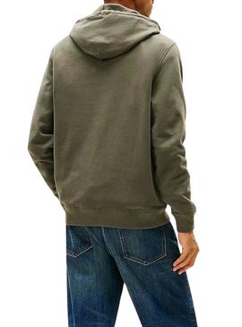 Moletom Tommy Jeans DNA verde para homem