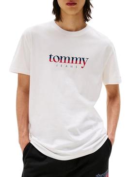 Camiseta Tommy Jeans DNA branca para homem