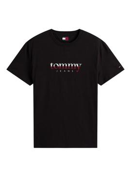 Camiseta Tommy Jeans DNA preta para homem