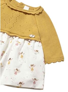 Vestido de tricô estampado da Mayoral para bebê