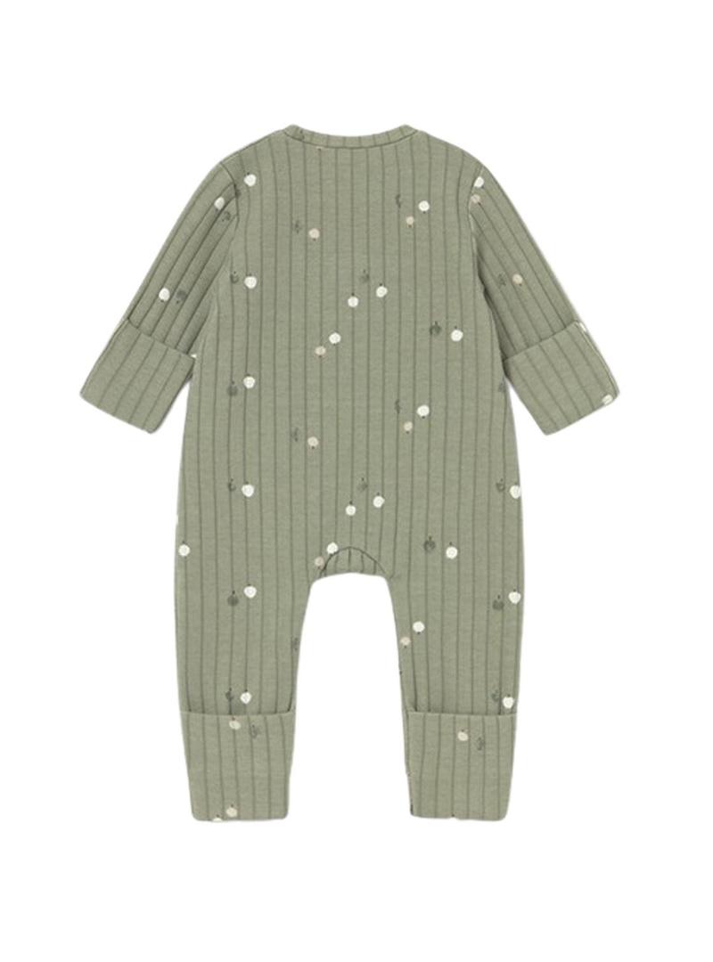 Pijama Mayoral comprido pé conversível verde bebê.