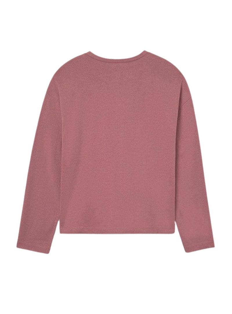 Camiseta Mayoral gráfica rosa para menina