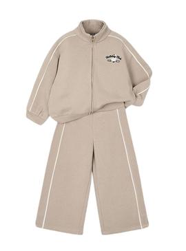 Fato de treino Mayoral com faixas bege para menina