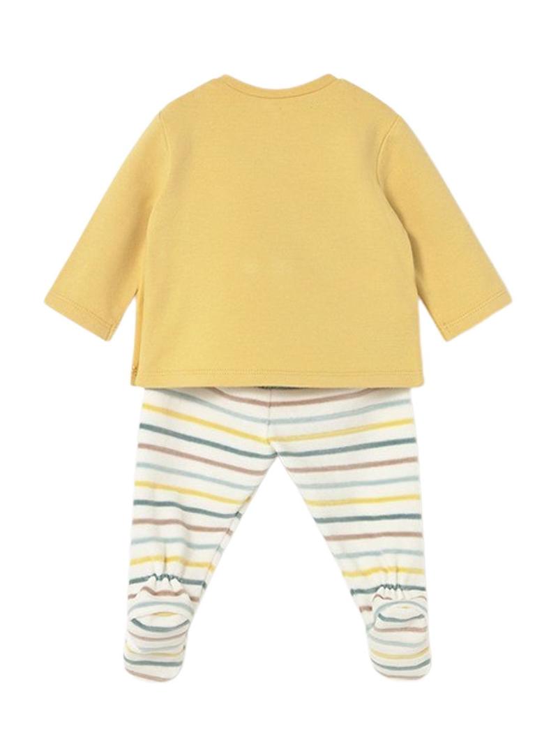 Conjunto Mayoral polaina e moletom recém-nascido.