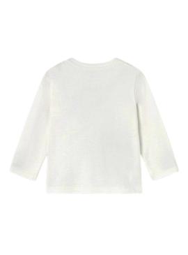 Camiseta Mayoral interativa trator branca bebê