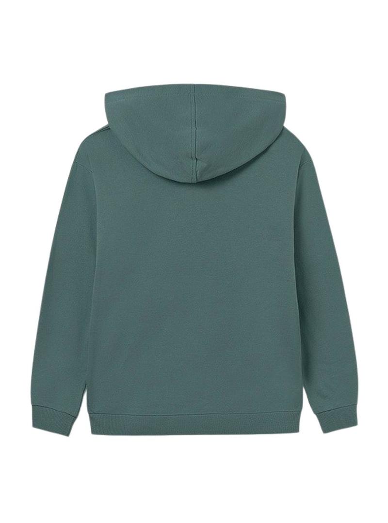 Moletom com capuz verde Mayoral para menino