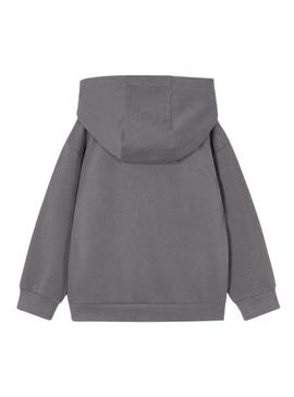 Moletom Mayoral estampado em relevo cinza para menino
