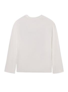 Camiseta Mayoral interativa branca para menino.