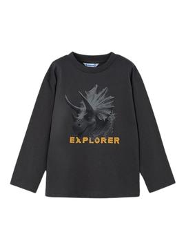 Camisa Mayoral explorer cinza para menino