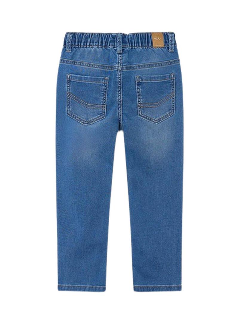 Calça Mayoral soft denim jogger médio para menino