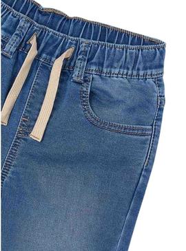 Calça Mayoral soft denim jogger médio para menino