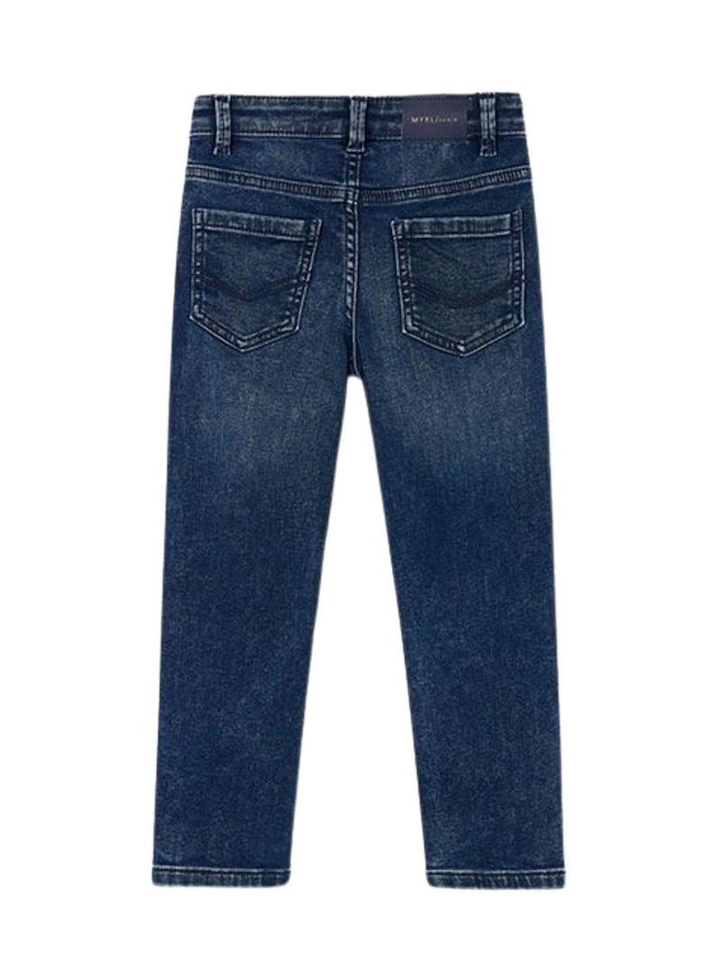 Calça jeans Mayoral soft Blue Black para menino