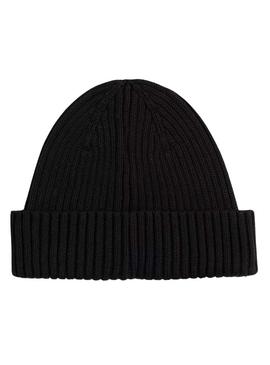 Gorro Tommy Jeans Heritage preto para homem