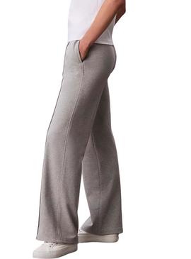 Calças de fato de treino Calvin Klein Logo cinza para mulher