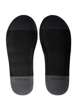 Chinelos de casa Calvin Klein Monograma preto para homem