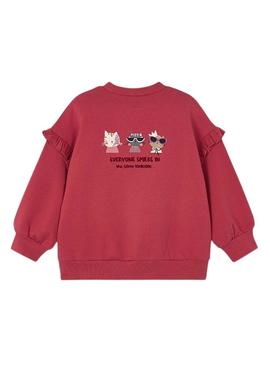 Moletom com babados granada da Mayoral para menina.