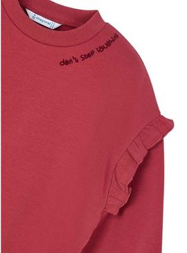 Moletom com babados granada da Mayoral para menina.