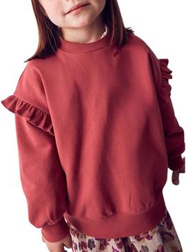 Moletom com babados granada da Mayoral para menina.