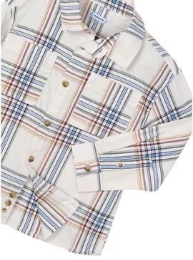 Camisa Mayoral de xadrez largo para menino
