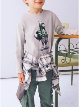 Camiseta interativa da Mayoral para crianças