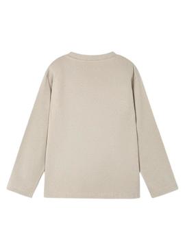 Camisola Mayoral beige de camião para menino.