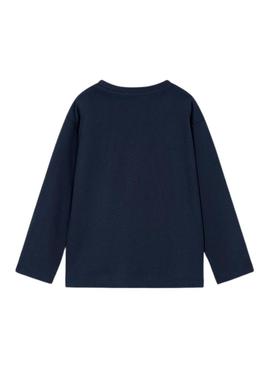 Conjunto de 2 camisetas Mayoral skate branco marinho para menino.