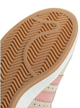 Sapatilhas Adidas Campus 00S Bege e rosa para mulher.