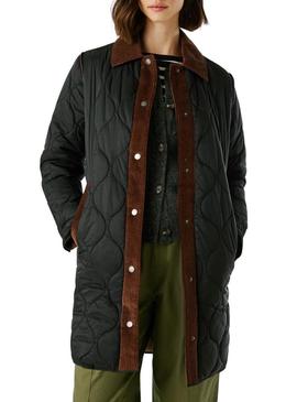 Casaco acolchoado Pepe Jeans Paola preto para mulher