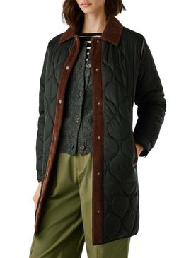 Casaco acolchoado Pepe Jeans Paola preto para mulher