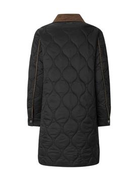 Casaco acolchoado Pepe Jeans Paola preto para mulher