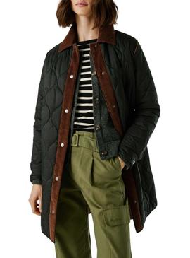 Casaco acolchoado Pepe Jeans Paola preto para mulher