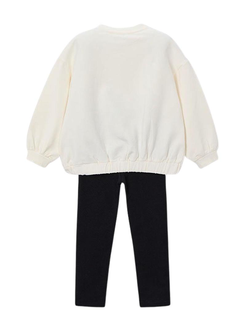 Conjunto Mayoral legging e suéter com laço para menina