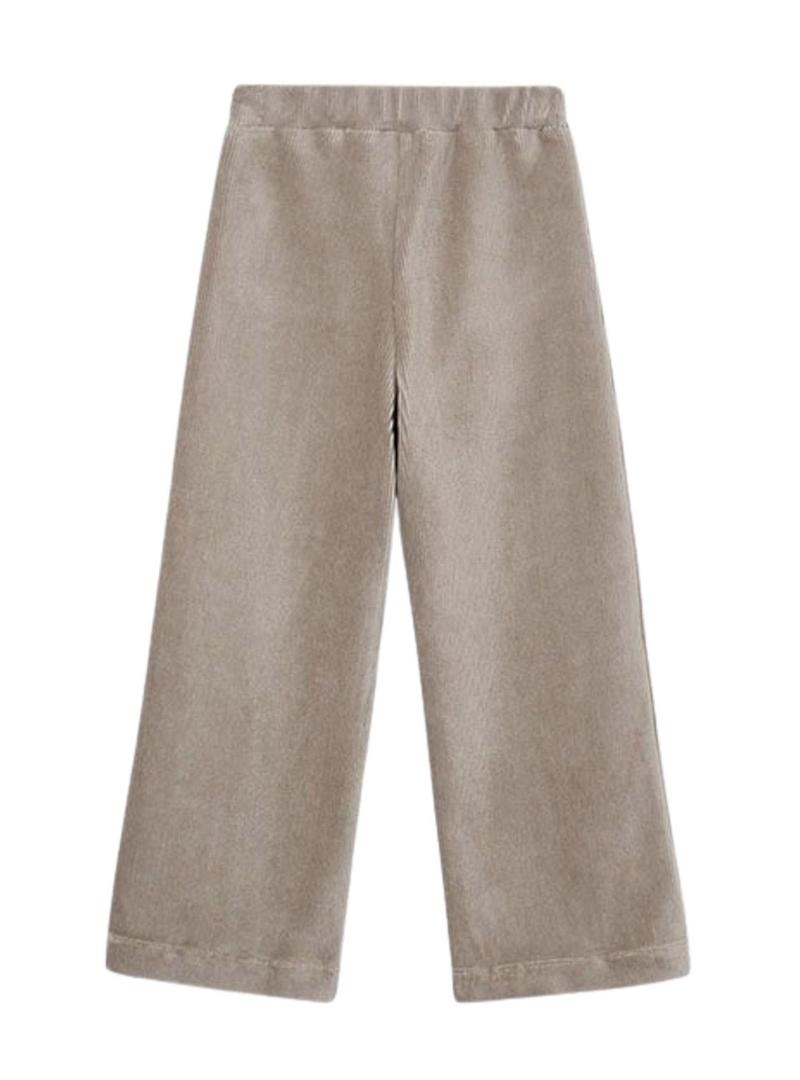 Calça Mayoral de veludo cotelê bege para menina.