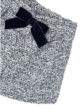 Short Laço marinho curto para menina da Mayoral.