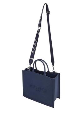 Bolsa Pepe Jeans Gabrielle de borracha marina para mujer