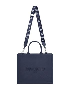 Bolsa Pepe Jeans Gabrielle de borracha marina para mujer
