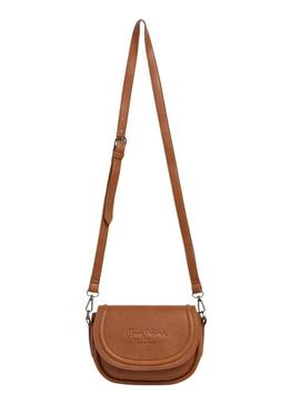 Bolsa Pepe Jeans Crisha camel para mulher.