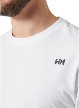Camiseta Helly Hansen Core Graphic branca para homem.