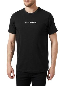 Camiseta Helly Hansen Core preta para homem.
