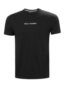 Camiseta Helly Hansen Core preta para homem.