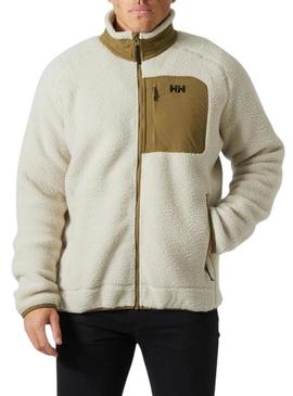 Jaqueta Helly Hansen Panorama Block de pele bege para homem.