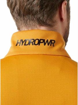 Jaqueta Helly Hansen Fleece mostarda para homem.