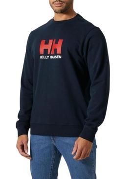 Camisola Helly Hansen HH Logo azul marinho para homem.