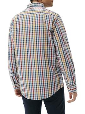 Camisa El Pulpo xadrez grande multicolor para homem.