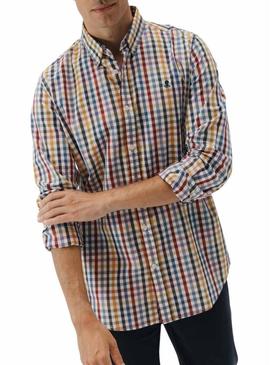 Camisa El Pulpo xadrez grande multicolor para homem.
