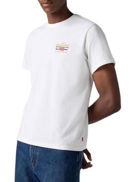 Camiseta Levis Archive Relaxed branca para homem