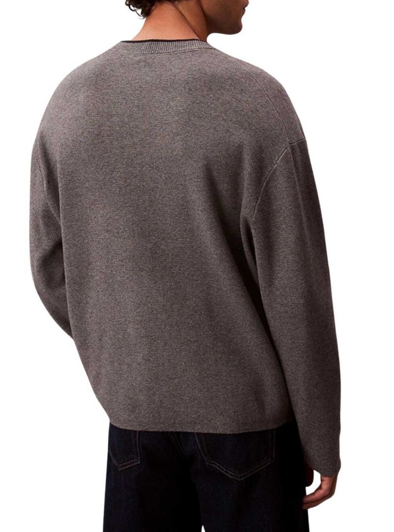 Camisola Calvin Klein Logo cinza para homem